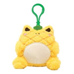 NWT Cuddle Barn Mini Pineapple Wawa Frog Clip Bag Charm Keychain